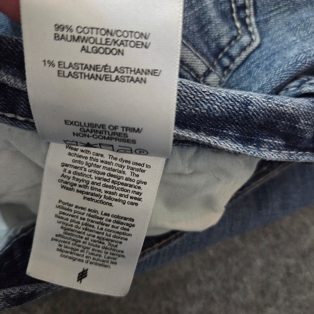 Silver Jeans Craig Relaxed Straight Jeans Mens 34x34 Medium Wash Stretch Denim - Picture 7 of 10
